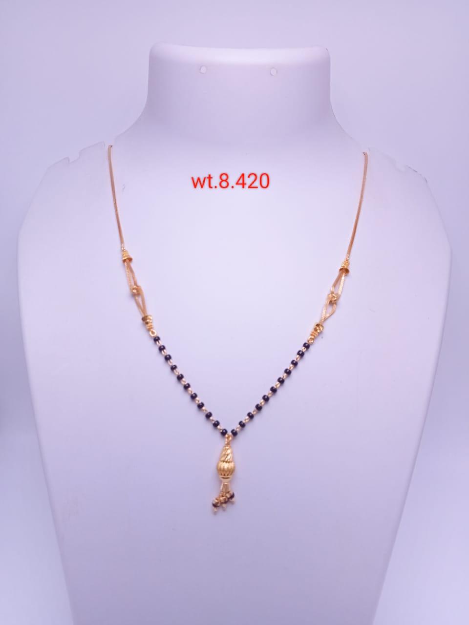 Elegant Traditional Gold Beaded Mangalsutra