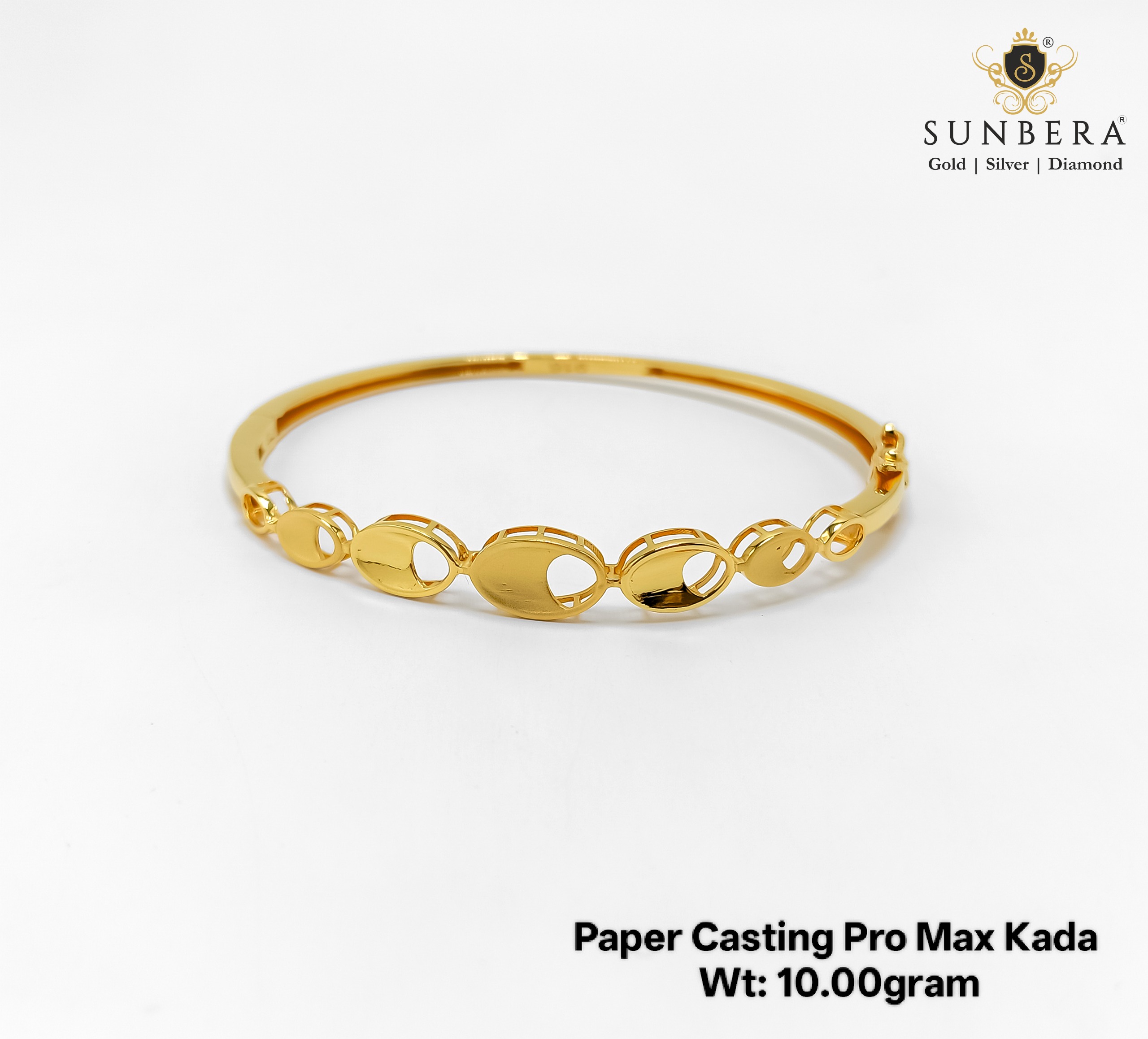Sunbera Pro Max Oval Link Ladies Kada – 10.00 Gram